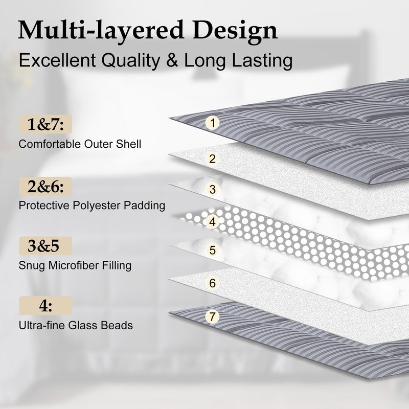 downluxe Weighted Blanket King Size, 18 lb Weighted Blanket with