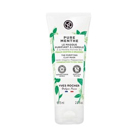 Yves Rocher Pure Menthe Mascarilla Facial de Arcilla -Reduce el exceso de grasa y cierra los poros- 75 ml