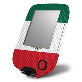 MightySkins Carbon Fiber Skin for Abbott Freestyle Libre 1 & 2 - Mexican Flag | Protective, Durable Textured Carbon Fiber Finish | Easy to Apply, Remove, and Change Styles | Made in The USA