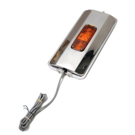 Stainless Steel Mirror, 7 x 16 inches, West Cost Mirror. Heated plus lights option (7X16 SS Heated, with Light)