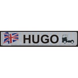 Number Plates embossed craft ✓ Weather-Resistant ✓ Multicolour ✓ Ideal Gift | Individual Name Badges – Aluminium | Car Sign with Name and Quote DIY | Aluminium Sign, Car License Plate Tags with Desired Text