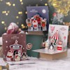 Jrisbo Set of 6 3D Christmas Cards with Envelope Set,