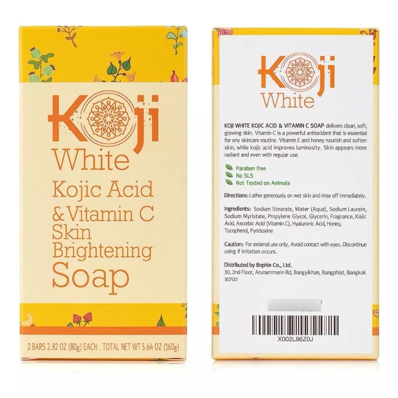 Koji Jabón Blanqueador Brillo Piel Ácido Kójico Vitamina C M