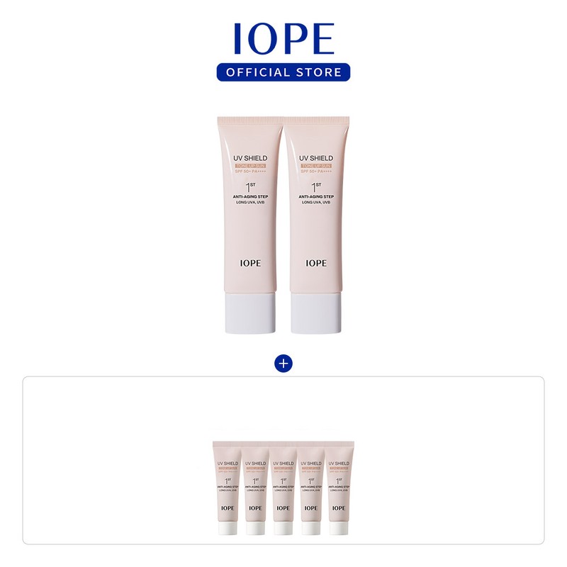 IOPE 아이오페 UV 쉴드 톤업 선 듀오(50ml+50ml) SPF50+/PA++++ (증정) UV