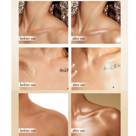 Body Shimmer Oil,Golden Brown Body Liquid Luminizer,Bronzing Drops for Face&Body,Liquid Bronzer Body Highlighter,Body Glow Shimmer Lotion,Gold Highlighter Makeup,Liquid Bronzer,Shimmer Moisturiser