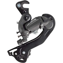 Microshift MTB Rear Derailleur Axle Mounting Long Cage 2/3x6/7 Speed - Black