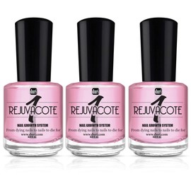duri Rejuvacote 1 Original Maximum Strength Nail Growth System Base, Top Coat - Nails Hardening, Repair, Chipping, Strengthen, Breaking and Brittle Treatment (Pack of 3)