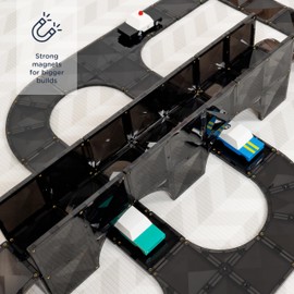 CONNETIX Magnetic Tiles Roads Creative Pack, 48 Pieces