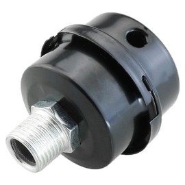 Heyous Black Air Compressor Filter Metal Air Compressor Inlet Filter Muffler 20mm Thread Air Compressor Small Air Pump Accessories for Generators Boilers Blowers Air Outlets