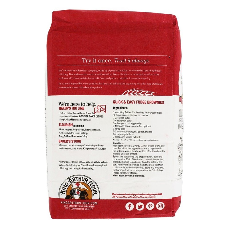 KING ARTHUR FLOUR - ALL PURPOSE FLOUR 2 LB /