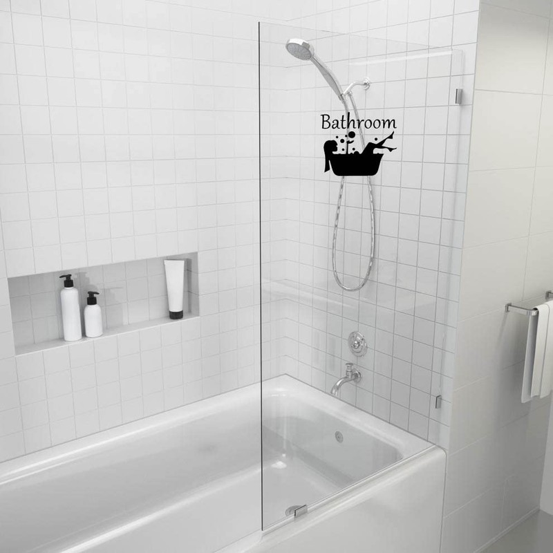 Froomer Bathroom Sticker Removable Art Vinyl Mural Home Room Decor