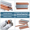 2PCS 99.995% Pure Copper Zinc Rods 3/8"(10mm) Dia 4"(102mm) Length