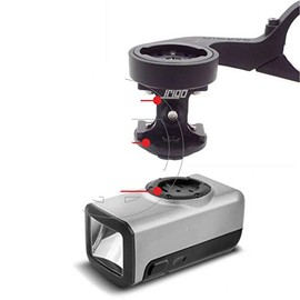 Trigo Alloy Flashlight Holder for Garmin Varia HL500 HL501 Smart Bike Light HL501