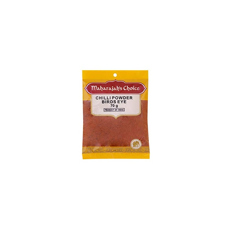 Maharajah's Choice Birds Eye Chilli Powder, 10 x 70 g