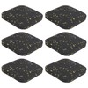 6PCS Rubber Treadmill Mat Sound Insulation Cushion Exercise Equipment Mat