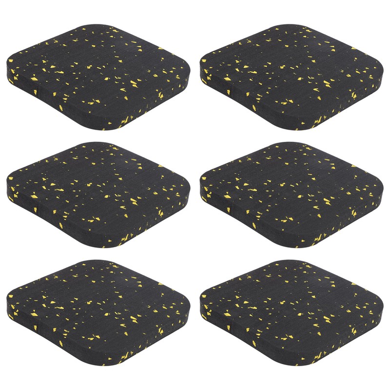 6PCS Rubber Treadmill Mat Sound Insulation Cushion Exercise Equipment Mat