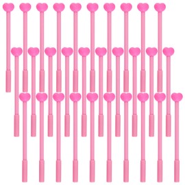 jiebor 30Pcs Pink Heart Gel Ink Pens Valentines Day Cute Novelty Pens Fun Cool Pens with Black Ink for Women Students Nurse Holiday Gift Valentine's Day Office Supplies