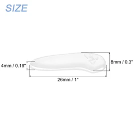 uxcell 100Pcs Blade Knife Tip Protector Cover Plastic Knife Guard Sleeves Knife Blade Tip Sleeves Cover for Kitchen, Clear