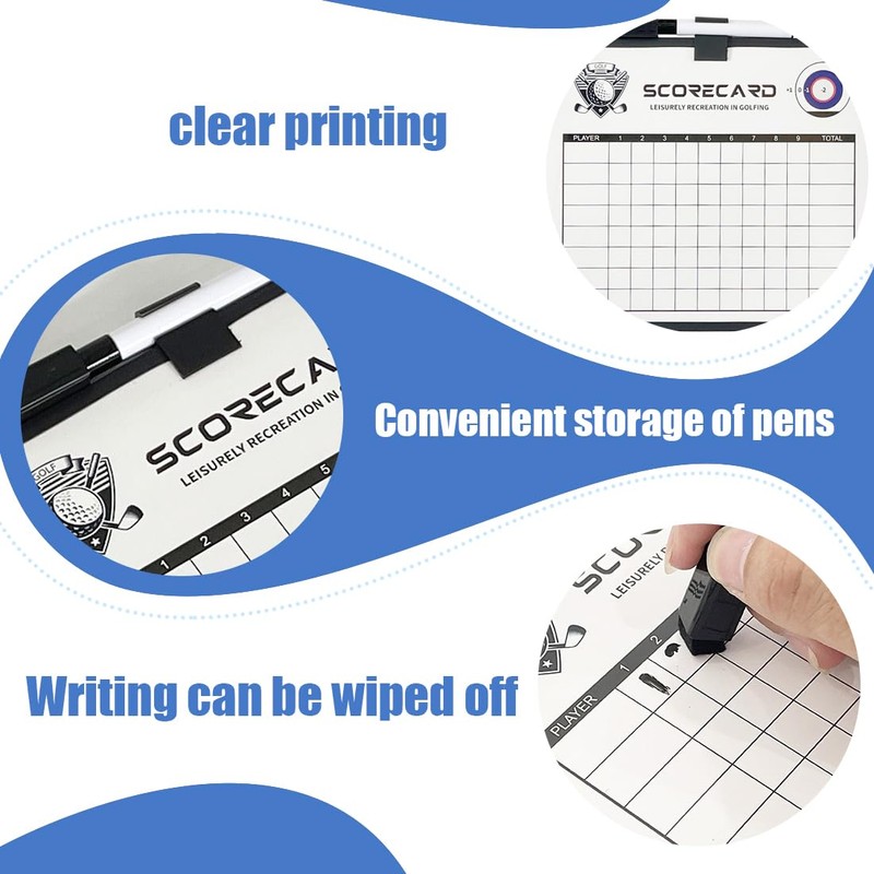 IKOPFLN Golf Club Range Chart Card Golf Club Range Estimation