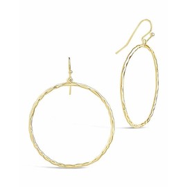 Sterling Forever Gold and Silver Dangle Earrings - Color: Rose Gold