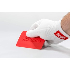 PROSERIES RED PROSQUEEGEE LITE Squeegee for Car Wrapping, Window Tinting & Vinyl Graphics Applications, Durable & Flexible Tool for Professionals