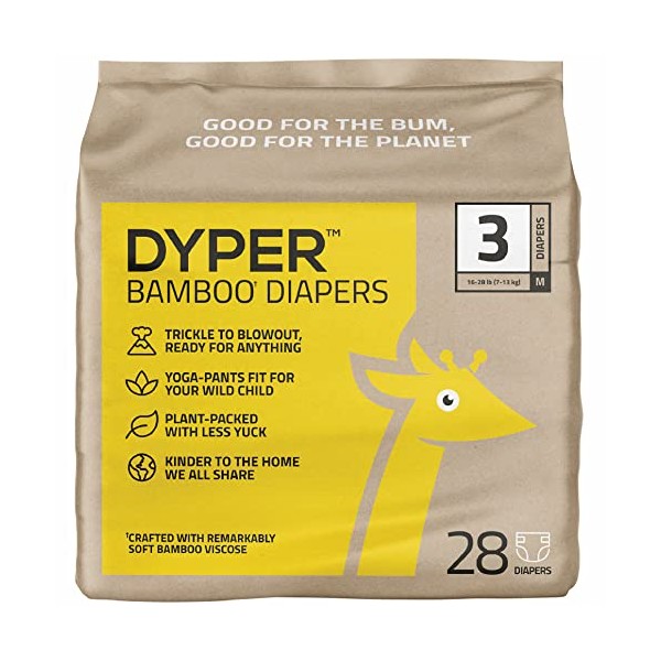 DYPER Viscose from Bamboo Baby Diapers Size 3 | Honest