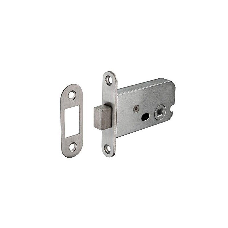 Cubicle Lock Mortice Deadbolt in Satin Stainless Steel with 57mm