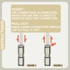 Bwintech 3 pieces 10 mm straight pressure in connection pneumatic