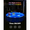 MOFOYEAH Solar Pool Lights, Solar Powered Submersible LED Lights with