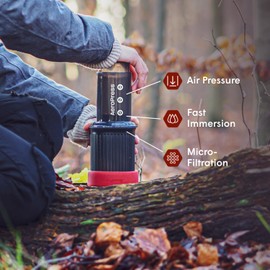 AeroPress Go Travel Coffee Press Kit - 3 in 1 brew method combines French Press, Pourover, Espresso - Full bodied coffee without grit or bitterness - Small portable coffee maker for camping & travel | AeroPress