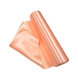 Trimming Shop Peach Satin Fabric Roll | 29cmx20m | Luxury & Soft | Silky & Shiny | for Making Chair Sash Bow Wedding Bouquet Décor Apparel, Drapery, DIY Crafts
