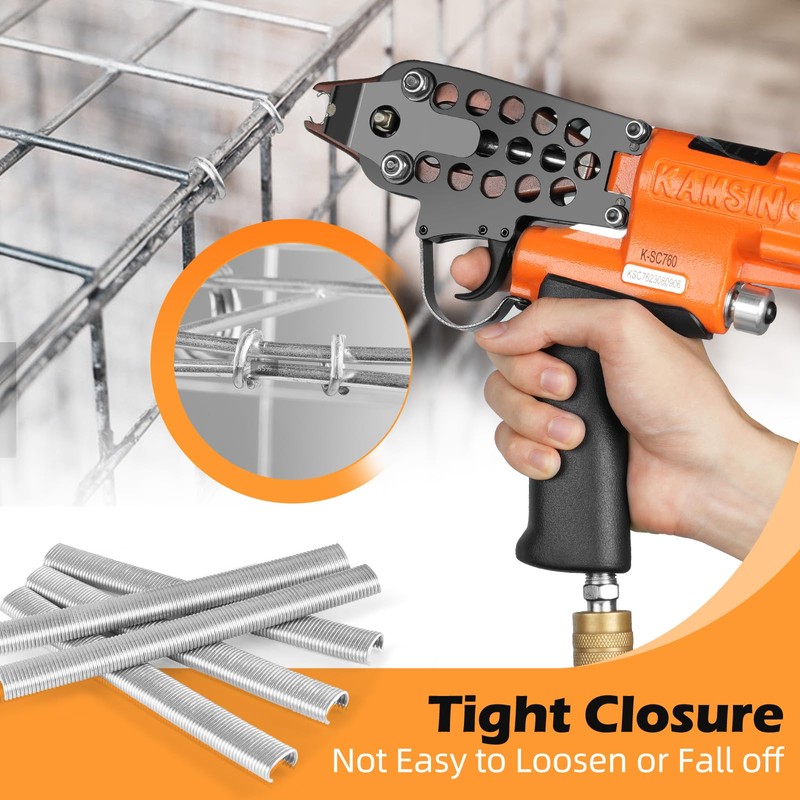 KIMSING SC760 16 Gauge 5/8'' Crown Galvanized C Ring Staples