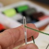 Yklbpd 18 Pieces Large Eye Sewing Needles, Handmade Yarn Knitting,