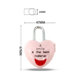 HomeSoGood 4Pcs Mini Heart Shape Password Lock,Zinc Alloy 2-Digit Code Combination Lock,Cute Heart Shape Love Padlock for Travel Bags/Suitcase/Lockers/Backpacks