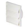 Airflow® Gravity Flap Grille – White Plastic External Wall Vent