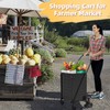 Folding Stair Climber Cart with Waterproof Bag, Lightweight Grocery Carts