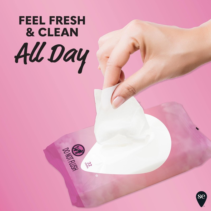 Summer's Eve Simply Sensitive Daily Gentle Feminine Wipes, Removes Odor,