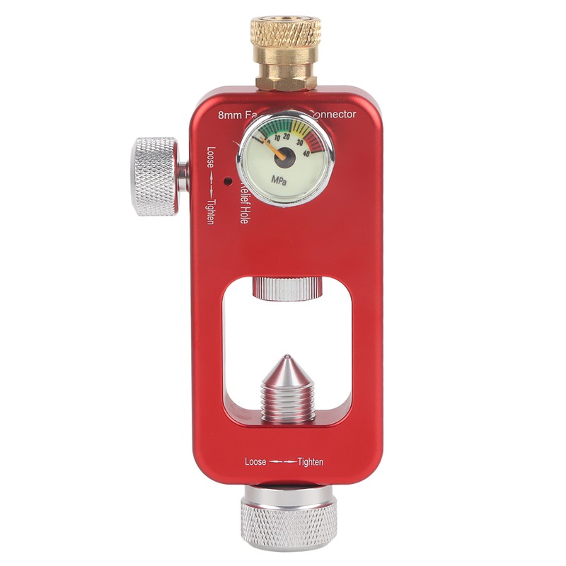 DEDEPU Scuba Diving Adapter 8mm Oxygen Bottle Connector with Pressure