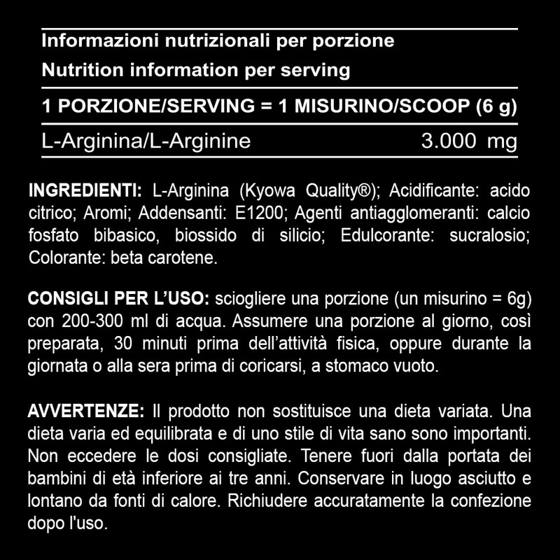 EUROSUP ARGI PW – L-Arginina Kyowa Quality in Polvere |