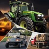 YnGia Tractor Mirrors Forklift Universal Rearview Mirror 9.25x5.3 inch HD