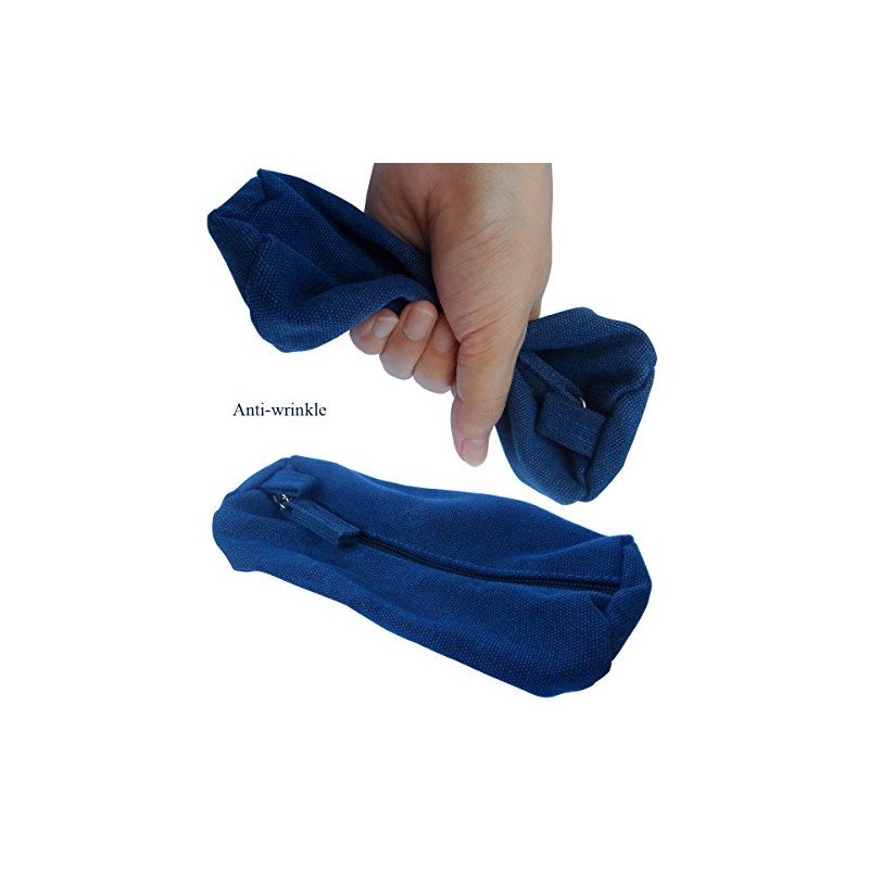 Bolsa de lápices portátil de lona pesada y práctica funda