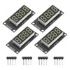 4 Sets Digital Tube Display Module LED 4 Digit 7