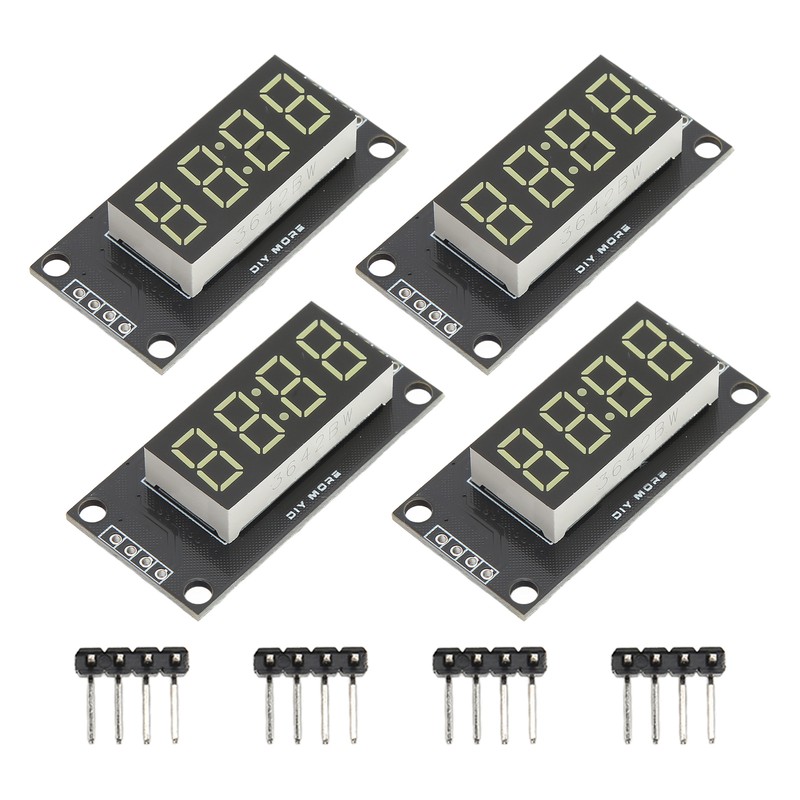 4 Sets Digital Tube Display Module LED 4 Digit 7