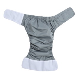 Adult Cloth Diaper Nappy Reusable Washable Breathable Waterproof for Teen The Disabled Gray