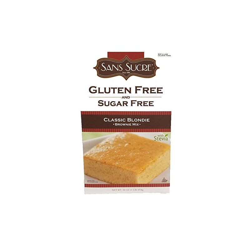 Sans Sucre Gluten Free and Sugar Free Classic Blondie Brownie