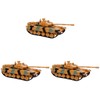 ibasenice 3pcs Tank Model Kids Tank Toy Tank Toy Toy
