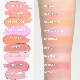 BBIA Ready To Wear Downy Cheek Cream Blush 8 Color - Creamy Blendable & Buildable Blush Dewy Texture & Matte Finish High Pigment Longlasting Lightweight Natural Face Makeup, 0.12oz (03 DOWNY APRICOT)