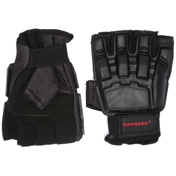Tippmann Sports Armored Half Finger Paintball Airsoft Gloves - Medium