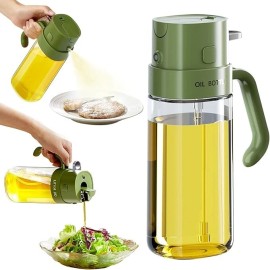 thetchry 21OZ Oil Sprayer for Cooking 2 in 1 Olive Oil Dispenser Bottle