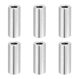 PATIKIL 6Pcs Stainless Steel Spacers, 6mm ID x 12mm OD x 30mm Height 304 Stainless Steel Bushing Screw Standoff Unthreaded Round Spacer for 1/4" M6 Screws Bolts Nuts